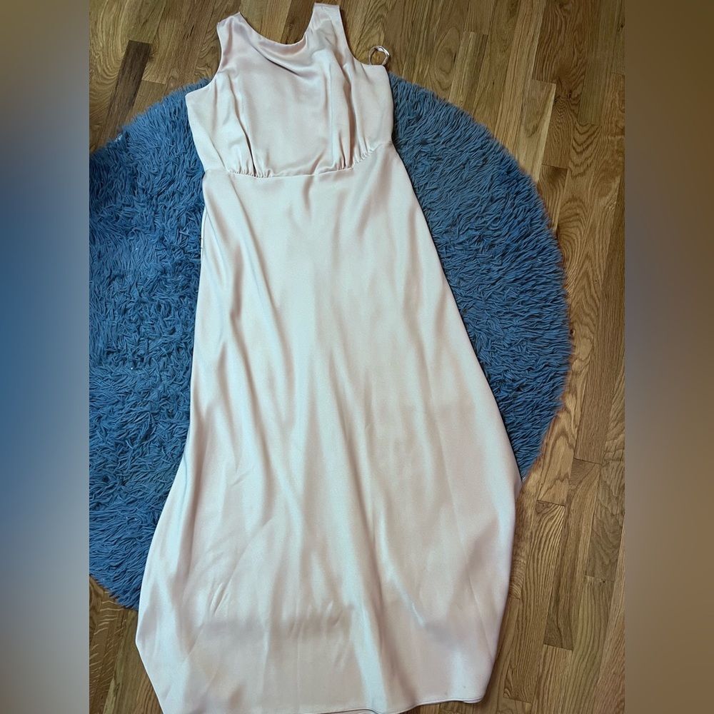 Sachin + Babi Creamy Pink Maxi Dress Gown Size 16